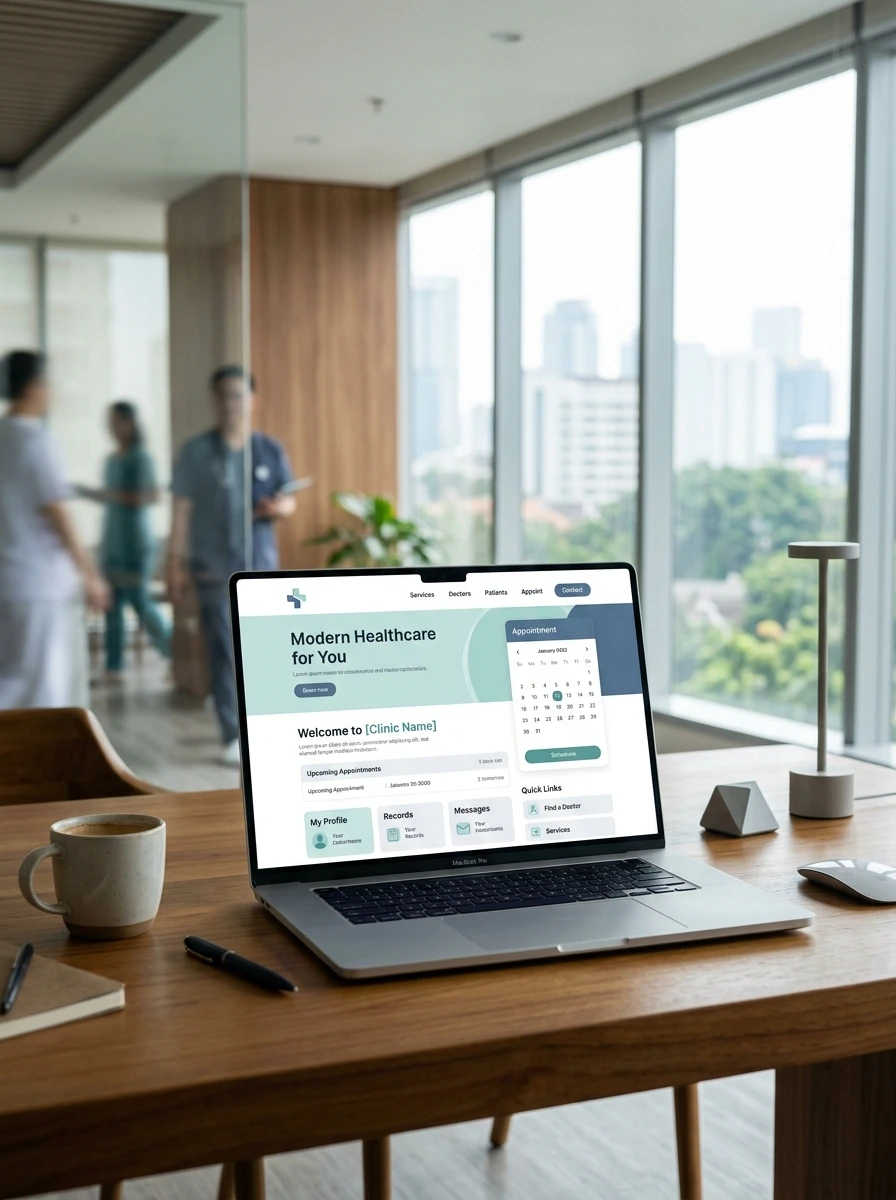 Standar Pembuatan Website Klinik & Fasilitas Medis: Kepatuhan Regulasi, Fitur Pasien, dan Estimasi Biaya